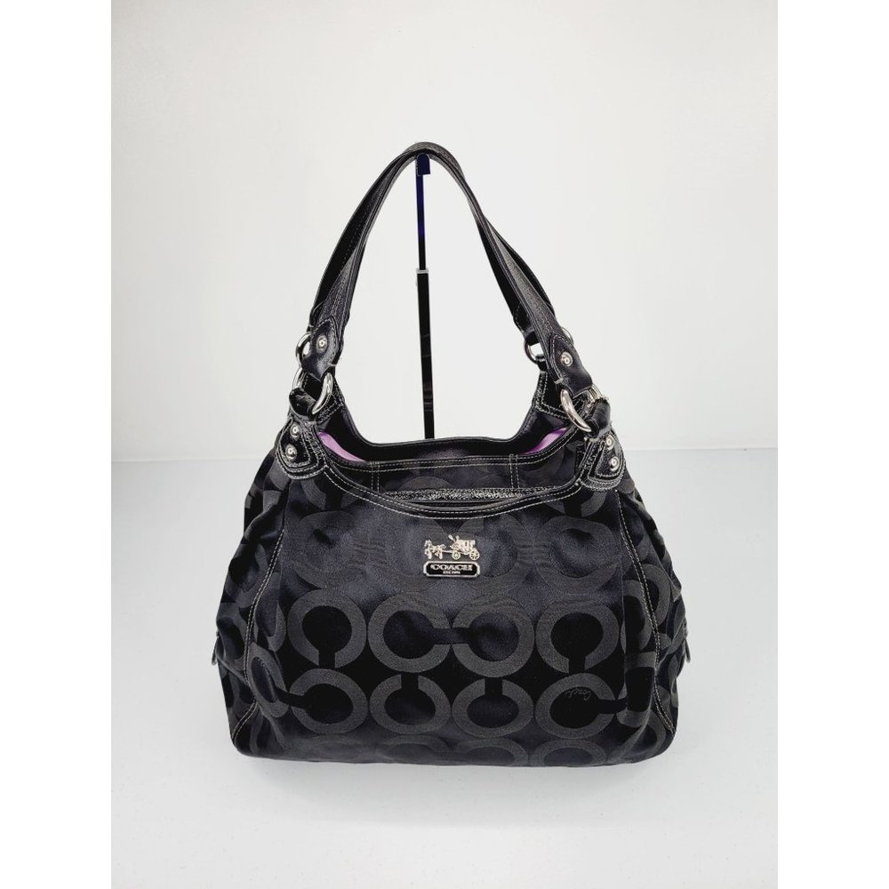 Coach Madison Maggie Op Art Hobo Bag